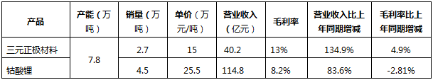 锂电材料龙头企业最新年报数据梳理(图3)